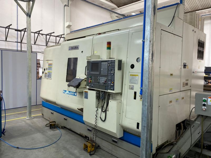 Torno CNC OKUMA MACTURN 250W – CNC 9 EIXOS